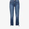MOTHER The Insider Crop-leg Mid-rise Straight Jeans -Sweaty Bety Clothing Shop R04074462 GIRLCRUSH M