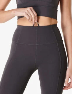 Sweaty Betty Super Soft 7/8 High-rise Stretch-woven Leggings -Sweaty Bety Clothing Shop R04074833 URBANGREY ALT04