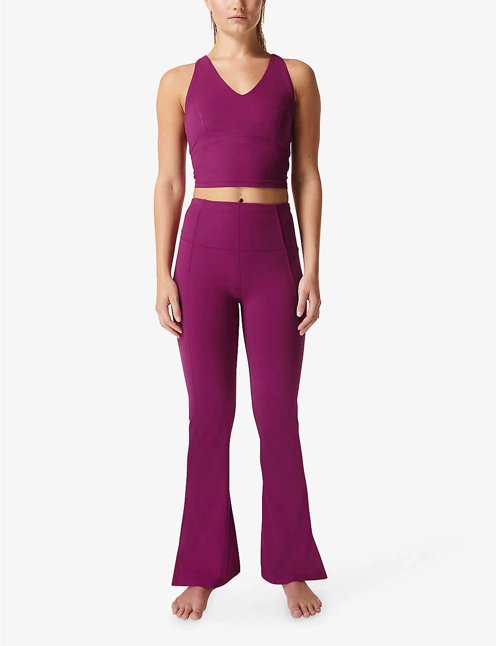 Sweaty Betty Flared Super High-rise Stretch-woven Yoga Trousers 4 Sweaty Betty Flared Super High-rise Stretch-woven Yoga Trousers - Image 2