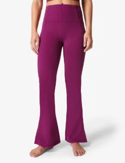 Sweaty Betty Flared Super High-rise Stretch-woven Yoga Trousers 9 Sweaty Betty Flared Super High-rise Stretch-woven Yoga Trousers -Sweaty Bety Clothing Shop R04074847 AMARANTHPINK ALT02