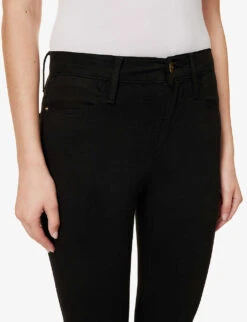 FRAME Le Pixie High Flare High-rise Stretch-denim Jeans -Sweaty Bety Clothing Shop R04076731 FILMNOIR ALT04