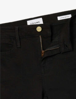 FRAME Le Pixie High Flare High-rise Stretch-denim Jeans -Sweaty Bety Clothing Shop R04076731 FILMNOIR ALT06