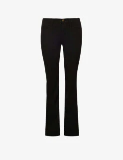 FRAME Le Pixie High Flare High-rise Stretch-denim Jeans