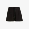 AllSaints Aleida Drawstring Stretch-woven Shorts -Sweaty Bety Clothing Shop R04080466 BLACK M