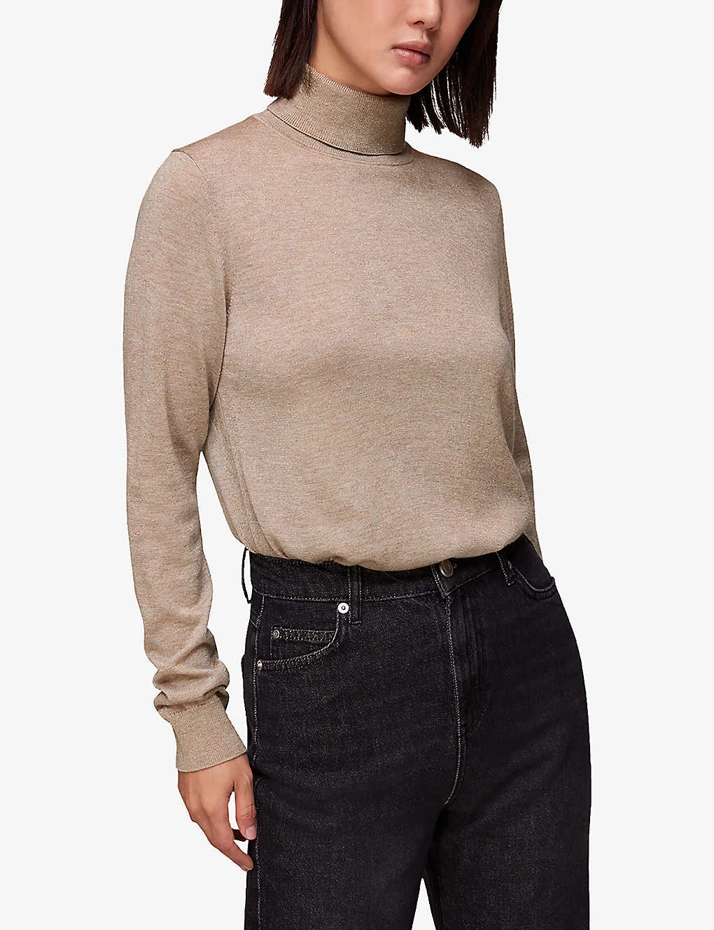 Whistles Sparkle Roll-neck Wool-blend Jumper 5 Whistles Sparkle Roll-neck Wool-blend Jumper - Image 3