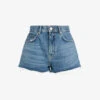 AllSaints Faye High-rise Raw-hem Denim Shorts