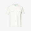 Melissa Odabash Tori Logo-plaque Cotton-blend Shirt