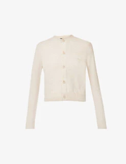 Acne Studios Keva Logo-patch Wool Cardigan