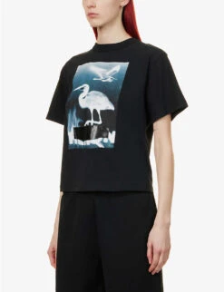 Censored Graphic-print Cotton T-shirt -Sweaty Bety Clothing Shop R04093527 BLACKWHITE ALT02