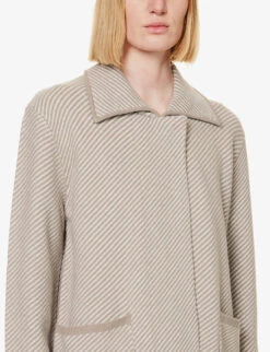 Joseph Striped Belted Merino Wool Cardigan 10 Joseph Striped Belted Merino Wool Cardigan -Sweaty Bety Clothing Shop R04095128 PUTTYPEWTER ALT04