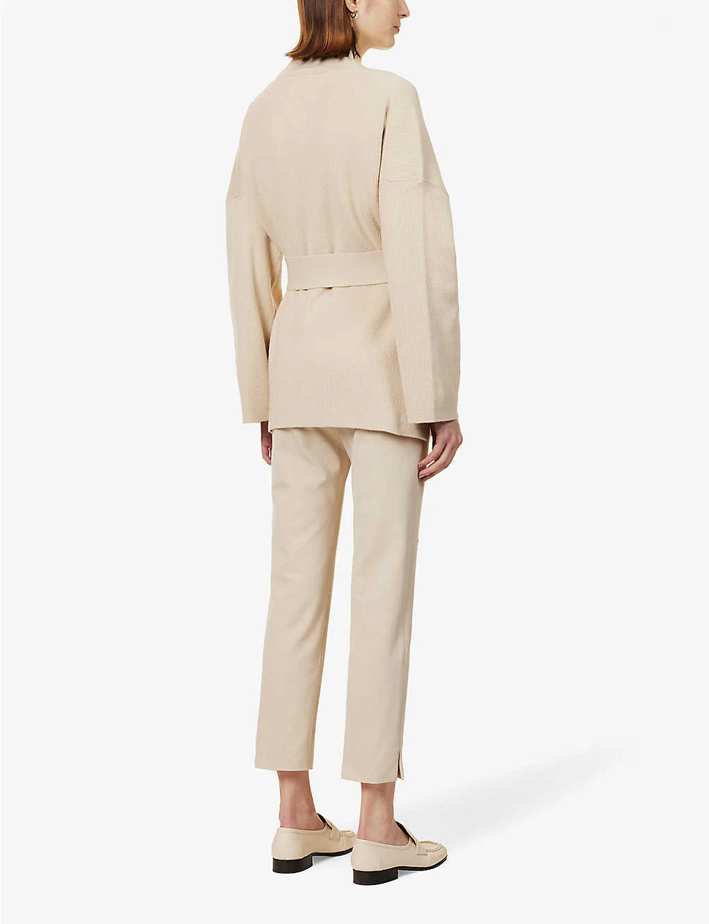 Joseph Tied-waist V-neck Stretch-knitted Cardigan 6 Joseph Tied-waist V-neck Stretch-knitted Cardigan - Image 4