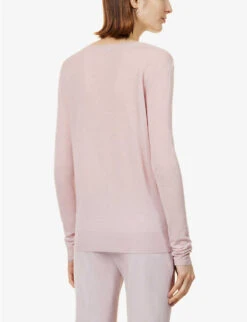 Joseph Brushed V-neck Cashmere Jumper -Sweaty Bety Clothing Shop R04095381 SWEETPEA ALT03