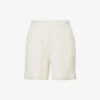 Joseph Relaxed-fit Mid-rise Silk-blend Knitted Shorts -Sweaty Bety Clothing Shop R04095459 IVORY M