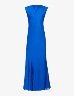 TOVE Erin Cowl-neck Stretch-silk Maxi Dress