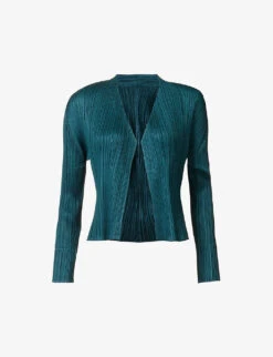 April Pleated Knitted Cardigan