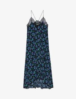 Zadig & Voltaire Risty Floral-print Silk Midi Dress