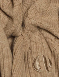 CLAUDIE PIERLOT Mitano Cable-knit Wool And Cashmere-blend Jumper -Sweaty Bety Clothing Shop R04103315 NATURELS ALT04