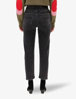 CLAUDIE PIERLOT Paquito Cropped Stretch-denim Jeans -Sweaty Bety Clothing Shop R04103376 DENIMJEAN ALT03