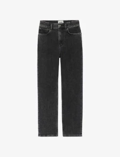CLAUDIE PIERLOT Paquito Cropped Stretch-denim Jeans