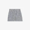 CLAUDIE PIERLOT Evy Striped Cotton Shorts