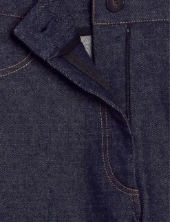 CLAUDIE PIERLOT Paolocourt High-rise Stretch-denim Trousers -Sweaty Bety Clothing Shop R04104793 DENIMJEAN ALT05