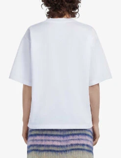 Marni Graphic-print Cotton-jersey T-shirt -Sweaty Bety Clothing Shop R04110608 LILYWHITE ALT03