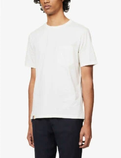 PAUL SMITH Gradient-print Boxy-fit Cotton-jersey T-shirt -Sweaty Bety Clothing Shop R04114860 WHITE ALT02