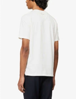 PAUL SMITH Gradient-print Boxy-fit Cotton-jersey T-shirt -Sweaty Bety Clothing Shop R04114860 WHITE ALT03