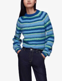 Whistles Variated Striped Knitted Jumper -Sweaty Bety Clothing Shop R04118028 MULTICOLOURED ALT02