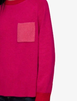 Whistles Colour Block Pocket-detail Knitted Jumper -Sweaty Bety Clothing Shop R04118644 MULTICOLOURED ALT04