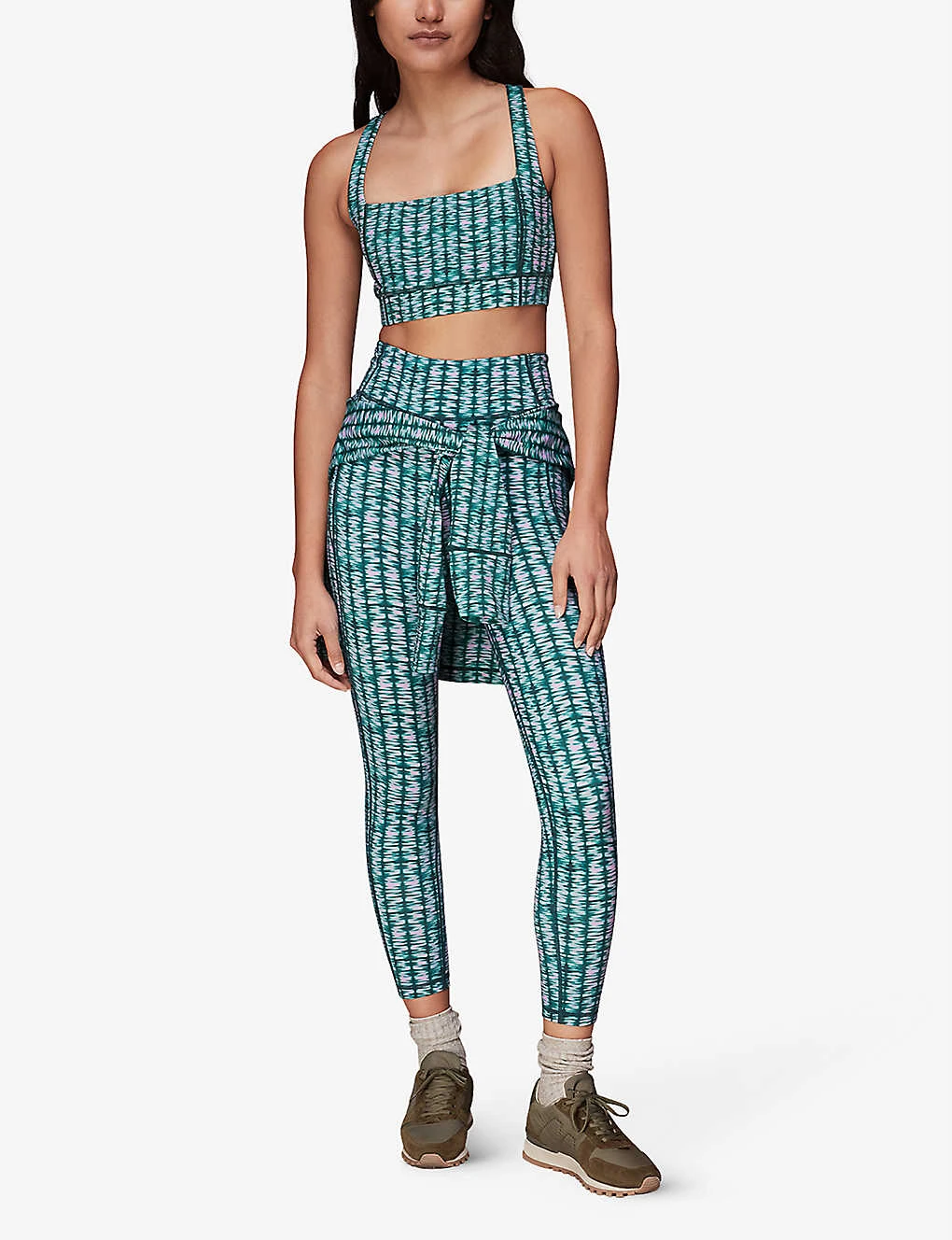 Whistles Abstract-print Square-neck Stretch-recycled Nylon Sports Bra 4 Whistles Abstract-print Square-neck Stretch-recycled Nylon Sports Bra - Image 2