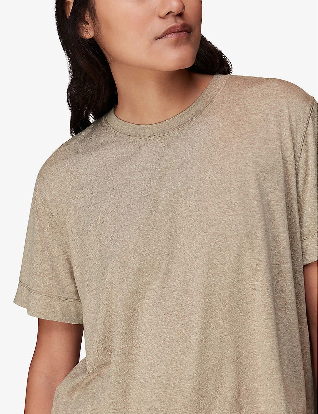 Whistles Oversized Round-neck Stretch-recycled Polyester Blend T-shirt 7 Whistles Oversized Round-neck Stretch-recycled Polyester Blend T-shirt - Image 5