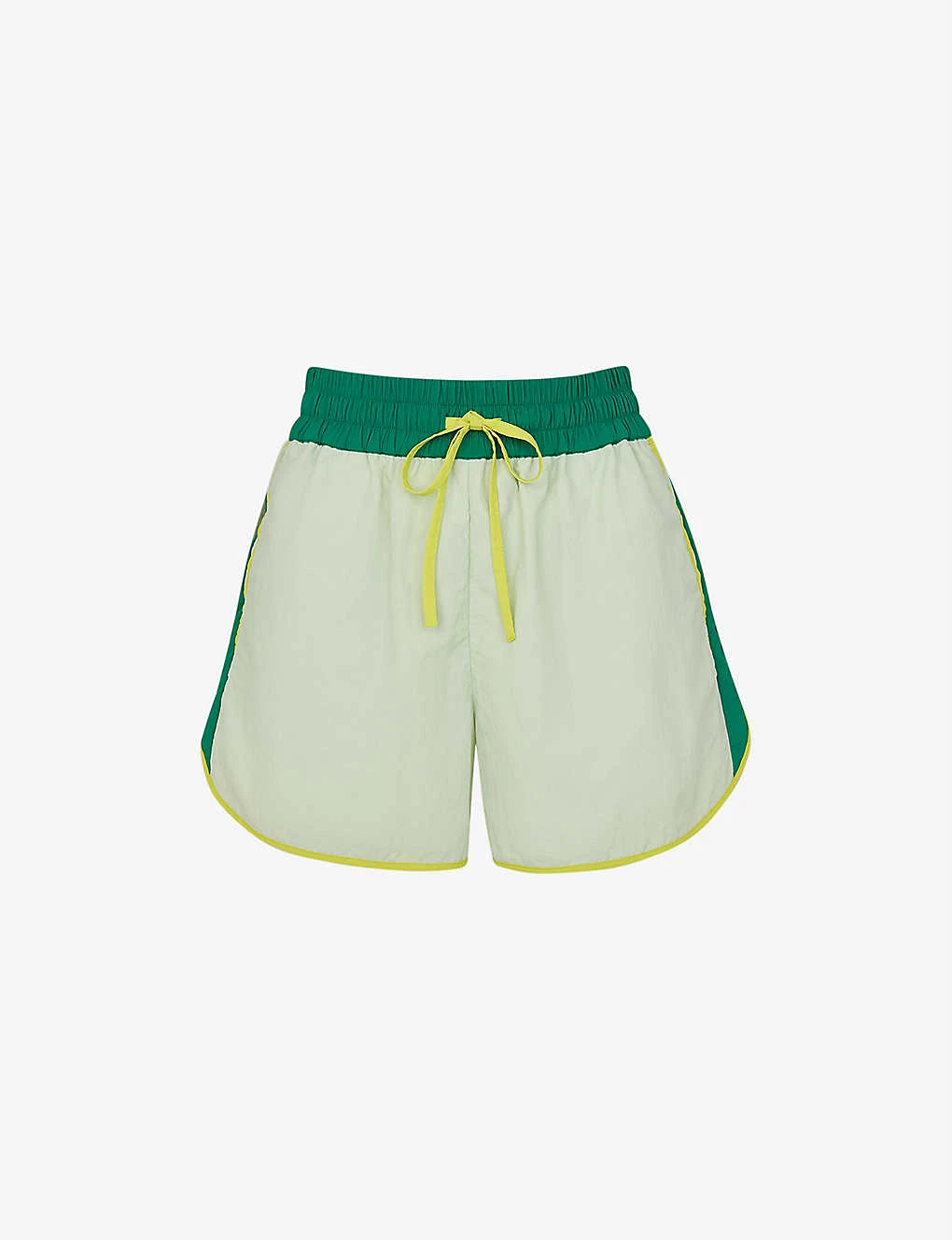 Whistles Colour-blocked High-rise Stretch-shell Shorts 3 Whistles Colour-blocked High-rise Stretch-shell Shorts