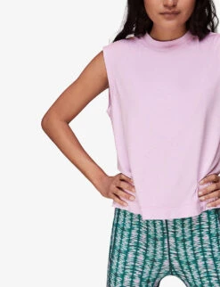 Whistles Boxy-fit Stretch-recycled Polyester Tank Top 11 Whistles Boxy-fit Stretch-recycled Polyester Tank Top -Sweaty Bety Clothing Shop R04119059 PINK ALT04