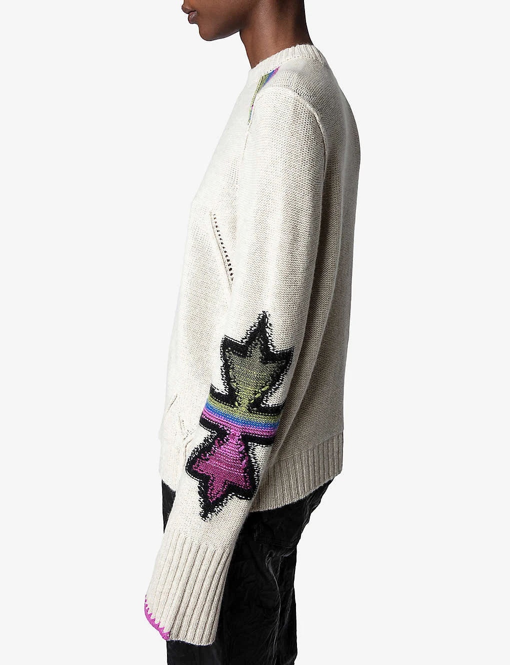 Zadig & Voltaire Halton Embroidered-motif Cashmere Jumper 7 Zadig & Voltaire Halton Embroidered-motif Cashmere Jumper - Image 5