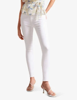 Ted Baker Five-pocket High-rise Stretch-denim Skinny Jeans 8 Ted Baker Five-pocket High-rise Stretch-denim Skinny Jeans -Sweaty Bety Clothing Shop R04122566 WHITE ALT02