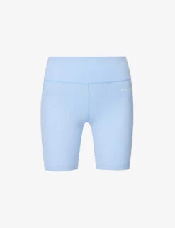 Logo-print High-rise Stretch-woven Shorts