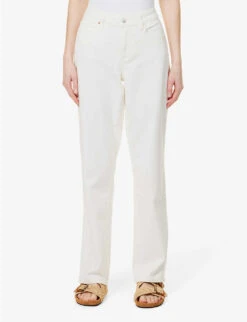 Paige Noella Straight-leg Mid-rise Stretch-cotton Jeans -Sweaty Bety Clothing Shop R04123068 TONALECRU ALT02