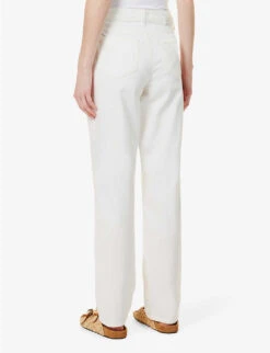 Paige Noella Straight-leg Mid-rise Stretch-cotton Jeans -Sweaty Bety Clothing Shop R04123068 TONALECRU ALT03