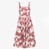 Elita Floral-print Cotton Midi Dress