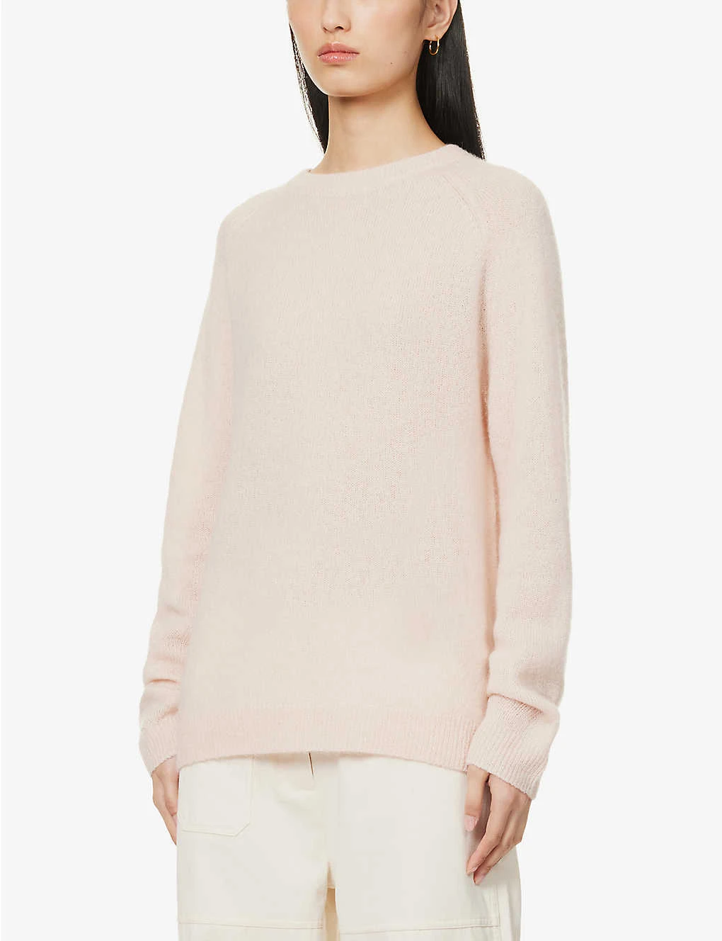 Toteme Scoop-neck Logo-embroidered Alpaca Wool, Cashmere And Silk-blend Jumper 5 Toteme Scoop-neck Logo-embroidered Alpaca Wool, Cashmere And Silk-blend Jumper - Image 3