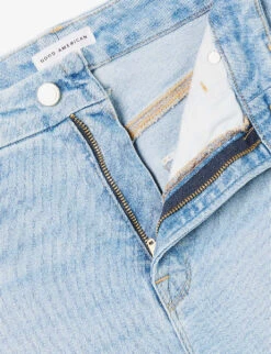 GOOD AMERICAN Good Curve Flared Mid-rise Stretch-denim Jeans -Sweaty Bety Clothing Shop R04125899 INDIGO436 ALT07