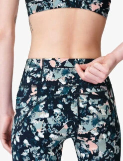 Sweaty Betty Power 7/8 Workout High-rise Stretch-jersey Leggings 11 Sweaty Betty Power 7/8 Workout High-rise Stretch-jersey Leggings -Sweaty Bety Clothing Shop R04127173 PINKFLORALPRINT ALT04