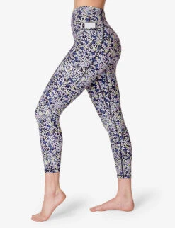 Sweaty Betty Super Soft 7/8 High-rise Stretch-woven Yoga Leggings -Sweaty Bety Clothing Shop R04127214 PURPLEFLORALPRINT ALT02