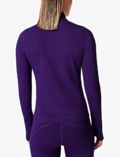 Sweaty Betty Therma Boost Stretch Recycled-polyester Running Top -Sweaty Bety Clothing Shop R04127245 CELESTIALPURPLE ALT03