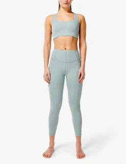 Sweaty Betty Super Soft Flow 7/8 Stretch-woven Yoga Leggings -Sweaty Bety Clothing Shop R04127247 VAPOURBLUE ALT01