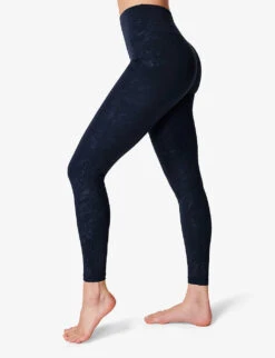 Sweaty Betty All Day Croc-embossed Stretch-woven Leggings -Sweaty Bety Clothing Shop R04127347 BLUTEXCROCPRNT ALT02