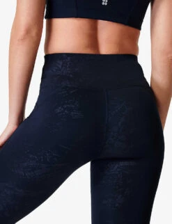 Sweaty Betty All Day Croc-embossed Stretch-woven Leggings -Sweaty Bety Clothing Shop R04127347 BLUTEXCROCPRNT ALT04