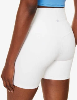 Lululemon Align High-rise Stretch-jersey Shorts -Sweaty Bety Clothing Shop R04127461 WHITE ALT04