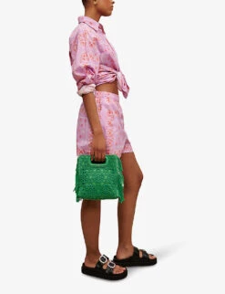 Maje Paisley Print Cotton Shorts -Sweaty Bety Clothing Shop R04127660 ROSES ALT02